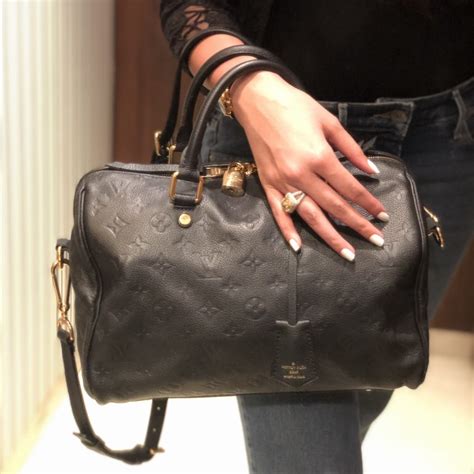 lv speedy 20 black monogram empreinte|authentic lv speedy 30.